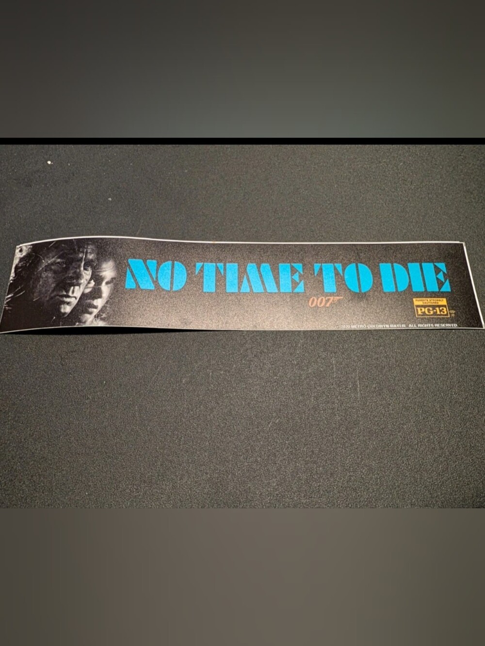 No Time To Die 007 Movie Mylar